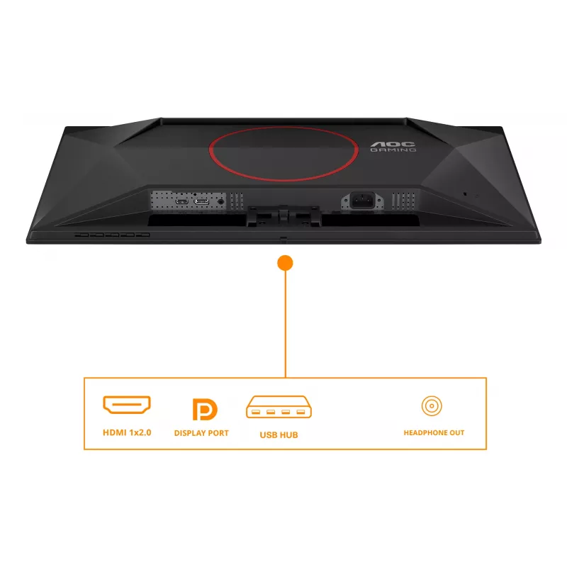 AOC G4 Q27G41ZDF kompiuterio monitorius 67,3 cm (26,5 col.) 2560 x 1440 pikselių Quad HD QD-OLED Juodas, Raudonas