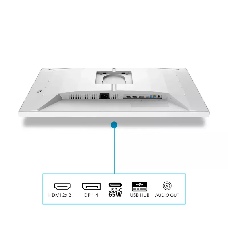Philips Evnia 5000 kompiuterio monitorius 68,6 cm (27 colių) 3840 x 2160 pikselių 4K Ultra HD LCD baltas