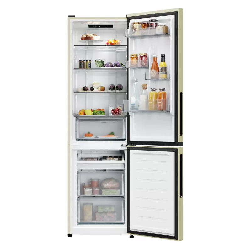 Candy CNCQ2T518EC Laisvai pastatomas 279 L Kreminės spalvos