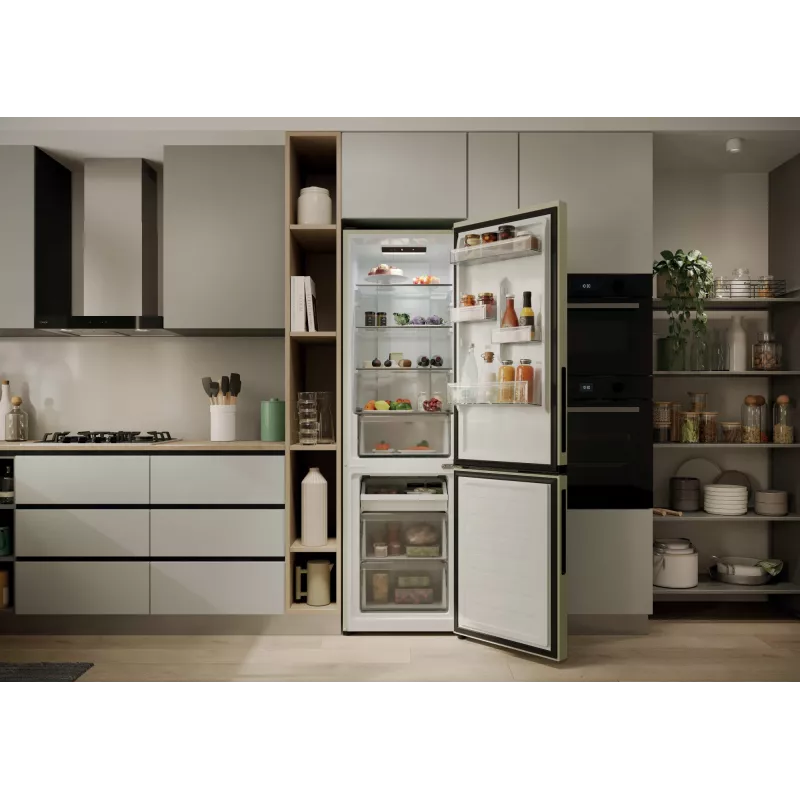 Candy CNCQ2T518EC Laisvai pastatomas 279 L Kreminės spalvos