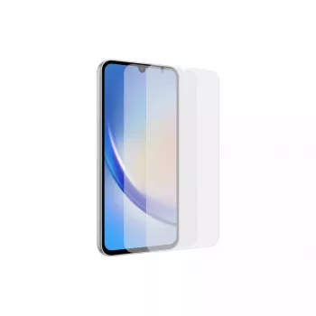 Ekrano apsauga Samsung EF-UA346 skaidri Galaxy A34 5G, permatoma, 2 vnt., tinka 6,6 colio ekranui