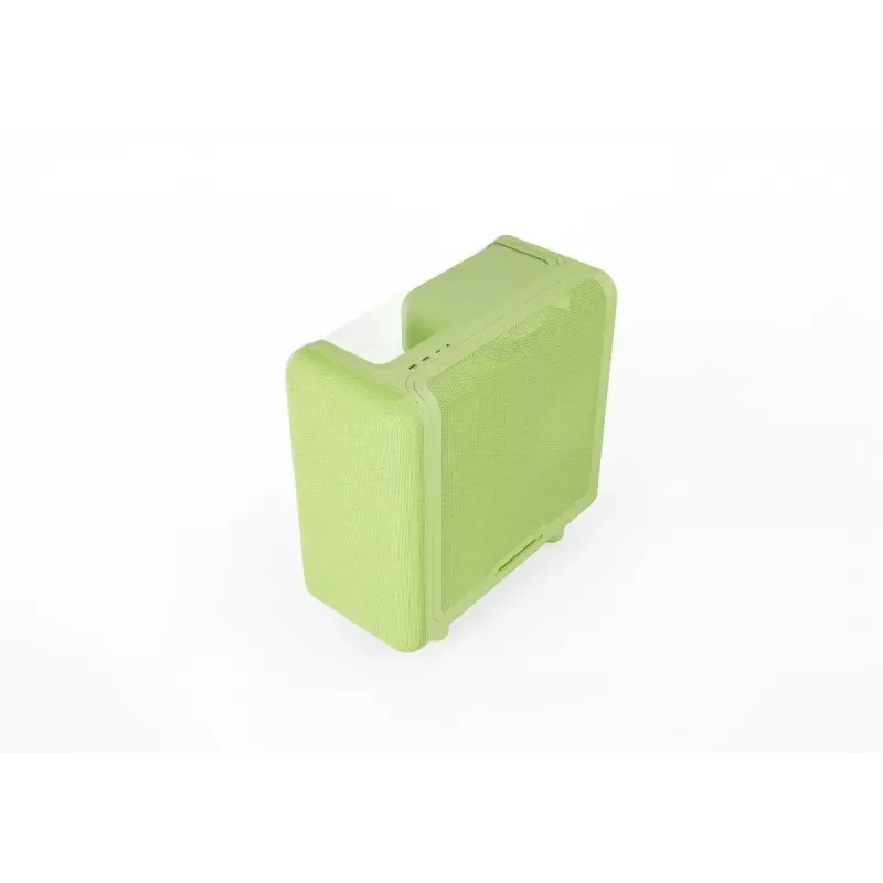 Mid Tower korpusas HYTE X50 Matcha Milk — ATX/mATX/Mini-ITX palaikymas, grūdintas stiklas, priekinis I/O