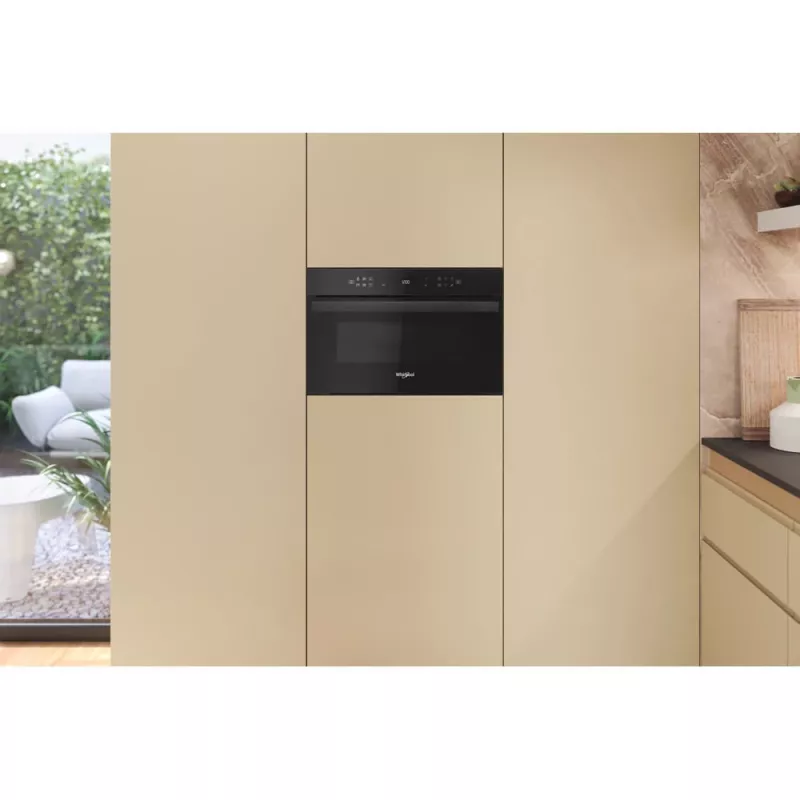 Whirlpool AMW 6440 FB juoda Grilio mikrobangų krosnelė Įmontuojama 31 L 1000 W