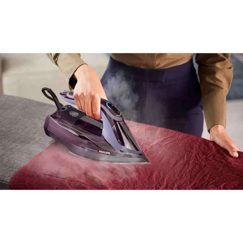 Philips 8000 serijos DST8021/30 lygintuvas Garinis lygintuvas SteamGlide Elite padas 3000 W Violetinė