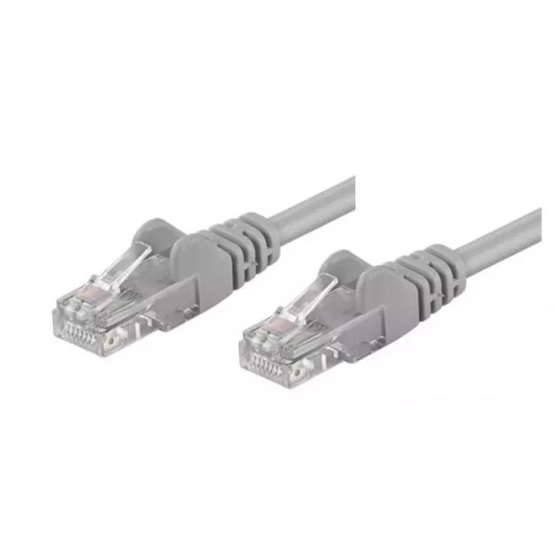 Techly 50 m RJ45 Cat 5e tinklo kabelis Pilka Cat5e U/UTP (UTP)