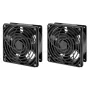 Intellinet 2 ventiliatorių vėdinimo įrenginys 19 colių sieninėms spintoms, tvirtinamas ant stogo, 1,8 m maitinimo laidas su EU CEE 7/7 kištuku, formato 120 x 120 mm, įžeminimo komplektas komplekte, juodas