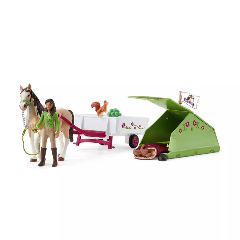 Veiksmo / nuotykių Schleich HORSE CLUB Saros stovyklavimo nuotykis