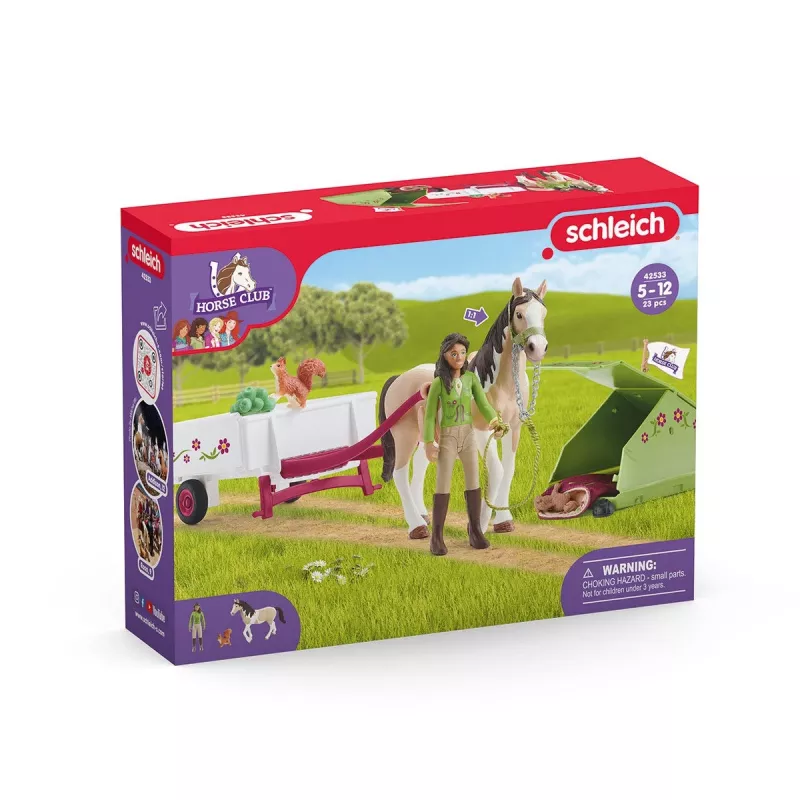 Veiksmo / nuotykių Schleich HORSE CLUB Saros stovyklavimo nuotykis