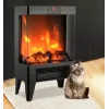 Elektrinis šildytuvas Carruzzo Q20P alyvinis radiatorius, 1800W, 15–45°C, stiklo korpusas, nuotolinio valdymo / programėlės / lietimo valdymas, laikmatis 1–12 val., sieninis arba pastatomas ant grindų, juodas