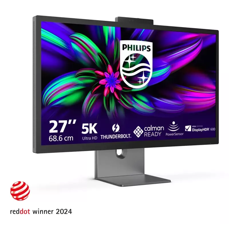 Philips Brilliance 27E3U7903/00 kompiuterio monitorius 68,6 cm (27 colių) 5120 x 2880 pikselių 5K Ultra HD LCD pilkas