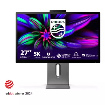 Philips Brilliance 27E3U7903/00 kompiuterio monitorius 68,6 cm (27 colių) 5120 x 2880 pikselių 5K Ultra HD LCD pilkas