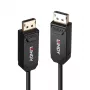 „Lindy“ 10 m hibridinis optinio pluošto DP 2.0 UHBR10 laidas, 10 m, DisplayPort, DisplayPort, vyriškas, vyriškas, 7680 x 4320 pikseliai
