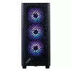 XPG VALOR AIR PRO vidutinio dydžio korpusas, Midi Tower, PC, juoda, ATX, EATX, micro ATX, Mini-ATX, SPCC, grūdintas stiklas, įvairiaspalvis