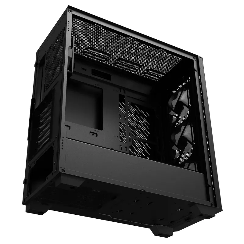 XPG VALOR AIR PRO vidutinio dydžio korpusas, Midi Tower, PC, juoda, ATX, EATX, micro ATX, Mini-ATX, SPCC, grūdintas stiklas, įvairiaspalvis