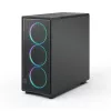 Fractal Design korpusas | Epoch XL | Juodas TG RGB šviesos atspalvis | ATX