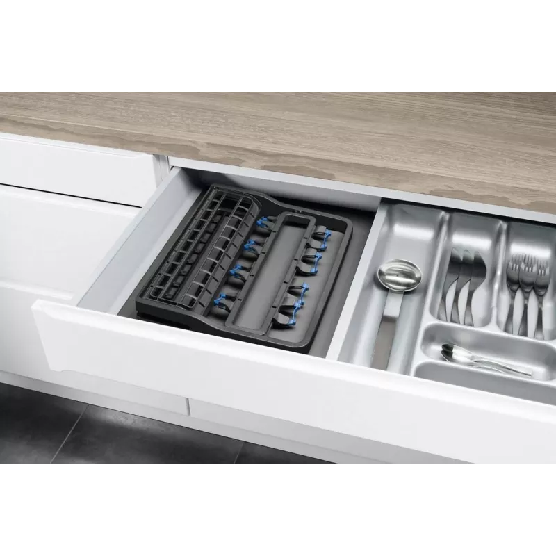 Vyno taurių laikiklis Electrolux 9029795540 — juodas, 8 taurėms, A260×P220×G330 mm