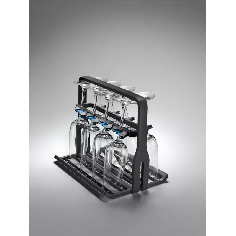 Vyno taurių laikiklis Electrolux 9029795540 — juodas, 8 taurėms, A260×P220×G330 mm