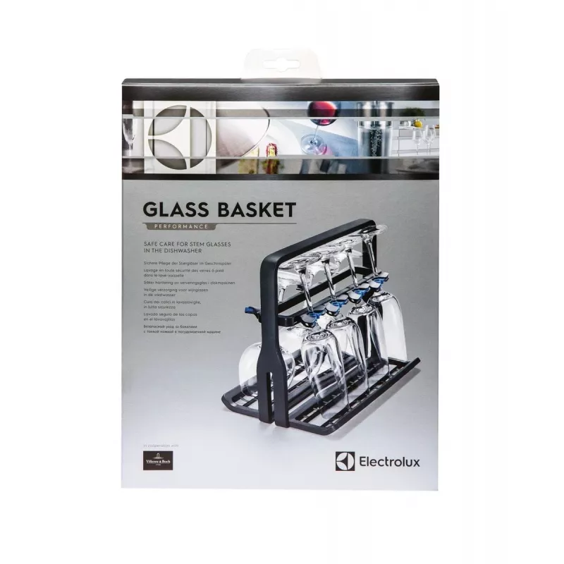 Vyno taurių laikiklis Electrolux 9029795540 — juodas, 8 taurėms, A260×P220×G330 mm