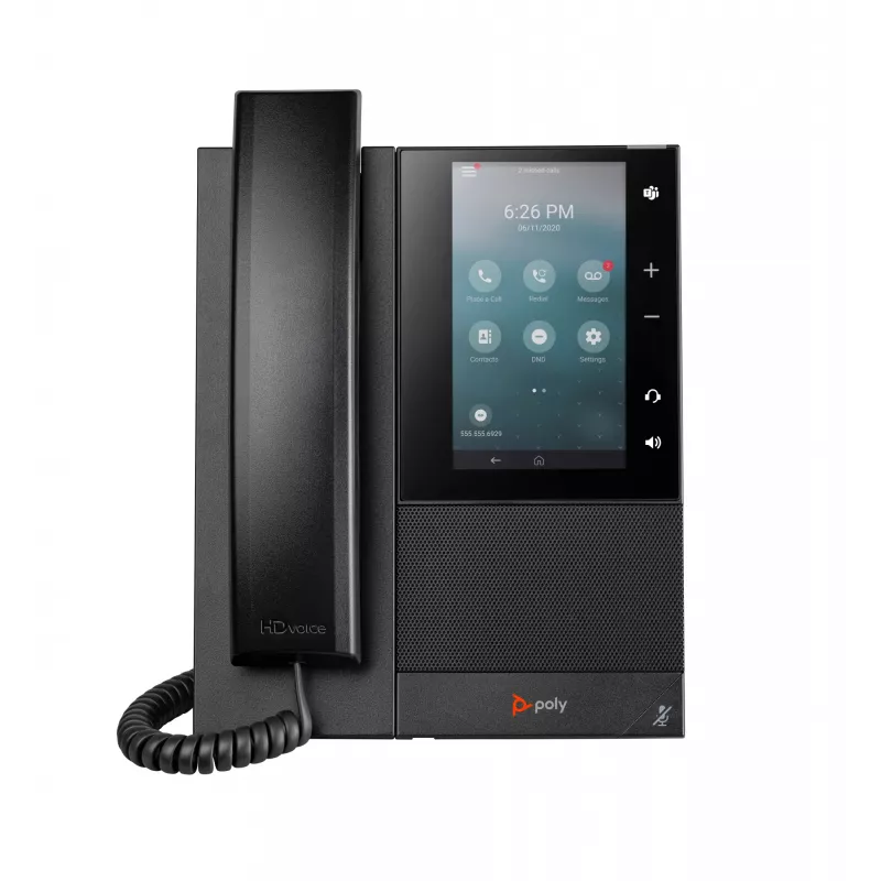 HP Poly CCX 505 verslo medijos telefonas su Open SIP ir PoE palaikymu