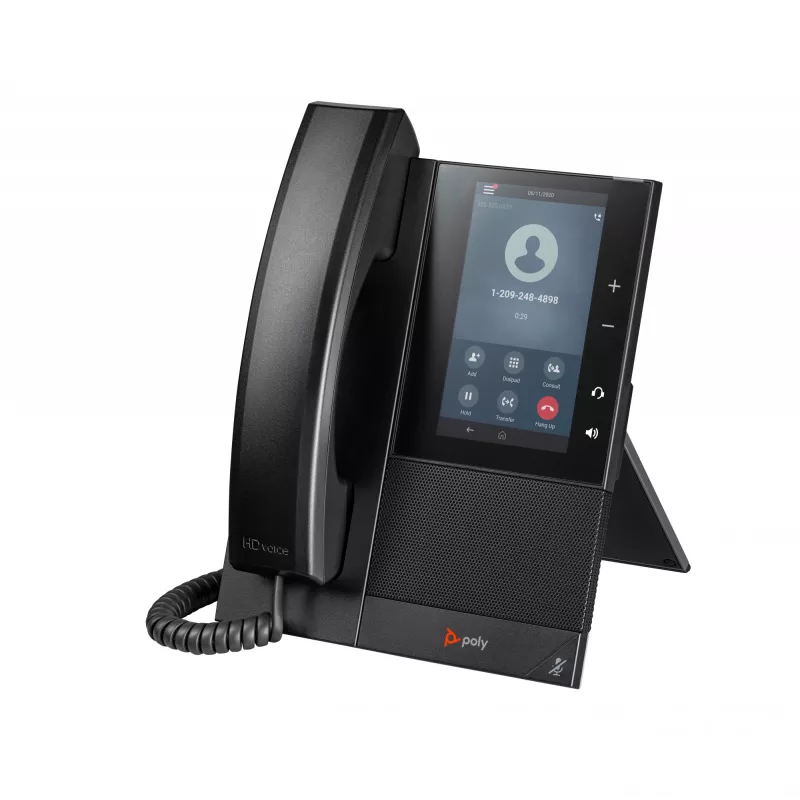 HP Poly CCX 505 verslo medijos telefonas su Open SIP ir PoE palaikymu