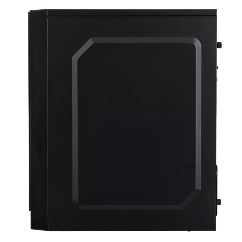 PC case Akyga AK35BK Micro Tower, Micro-ATX/Flex-ATX/Mini-ITX, maks. GPU 25 cm, maks. CPU aušintuvas 14 cm, 2×3,5 col. + 2×2,5 col. lizdai, USB 2.0×2, juoda