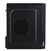 PC case Akyga AK35BK Micro Tower, Micro-ATX/Flex-ATX/Mini-ITX, maks. GPU 25 cm, maks. CPU aušintuvas 14 cm, 2×3,5 col. + 2×2,5 col. lizdai, USB 2.0×2, juoda