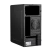 PC case Akyga AK35BK Micro Tower, Micro-ATX/Flex-ATX/Mini-ITX, maks. GPU 25 cm, maks. CPU aušintuvas 14 cm, 2×3,5 col. + 2×2,5 col. lizdai, USB 2.0×2, juoda