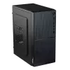 PC case Akyga AK35BK Micro Tower, Micro-ATX/Flex-ATX/Mini-ITX, maks. GPU 25 cm, maks. CPU aušintuvas 14 cm, 2×3,5 col. + 2×2,5 col. lizdai, USB 2.0×2, juoda