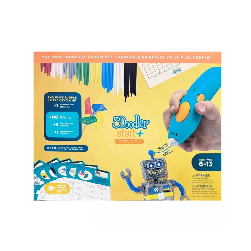 3Doodler Start Plus Costc komplektas rozszerzony 3D rašiklis 0.77 mm Turquoise