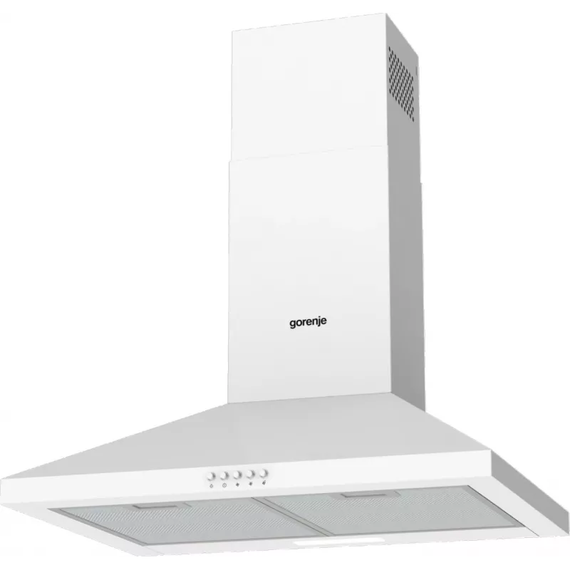 Gorenje KH60A F2LB WH WHC629E4W RL_G400, 450 m³/h, Recirkuliacinis / Su oro ištraukimu, C, A, B, 65 dB