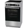 Gorenje GECS5C70XA viryklė Laisvai pastatoma viryklė Elektrinė Keraminė kaitlentė Nerūdijantis plienas
