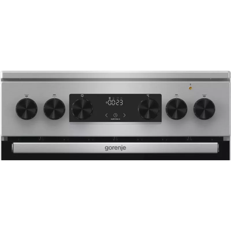 Gorenje GECS5C70XA viryklė Laisvai pastatoma viryklė Elektrinė Keraminė kaitlentė Nerūdijantis plienas