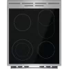 Gorenje GECS5C70XA viryklė Laisvai pastatoma viryklė Elektrinė Keraminė kaitlentė Nerūdijantis plienas