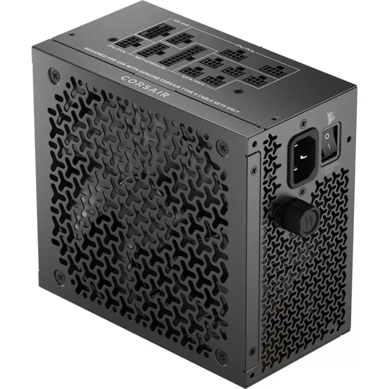 Maitinimo blokas CORSAIR RMx Shift Series RM1000x 1000W ATX 24 kontaktų 80 PLUS Gold, juodas, 140 mm ventiliatorius