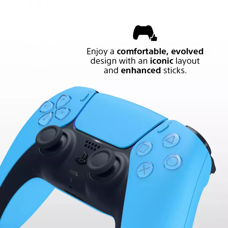 Žaidimų pultelis Sony DualSense v3 Mėlynas — Bluetooth/USB, USB-C, įmontuota baterija, suderinamas su PlayStation 5