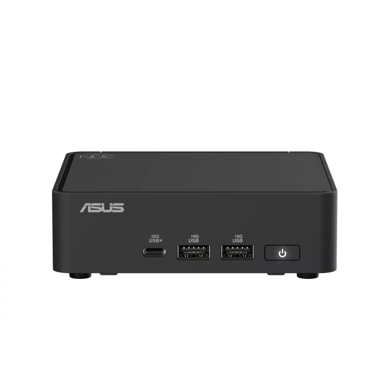 „Mini PC“ plika sistema ASUS NUC 15 Pro RNUC15CRKV700002 — „Intel Core Ultra 7 265H“, 16 branduolių (6P+8E), „Intel Arc 140T“, DDR5 SO-DIMM iki 96 GB, „Wi‑Fi 7“, 2×HDMI 2.1, „Thunderbolt 4“