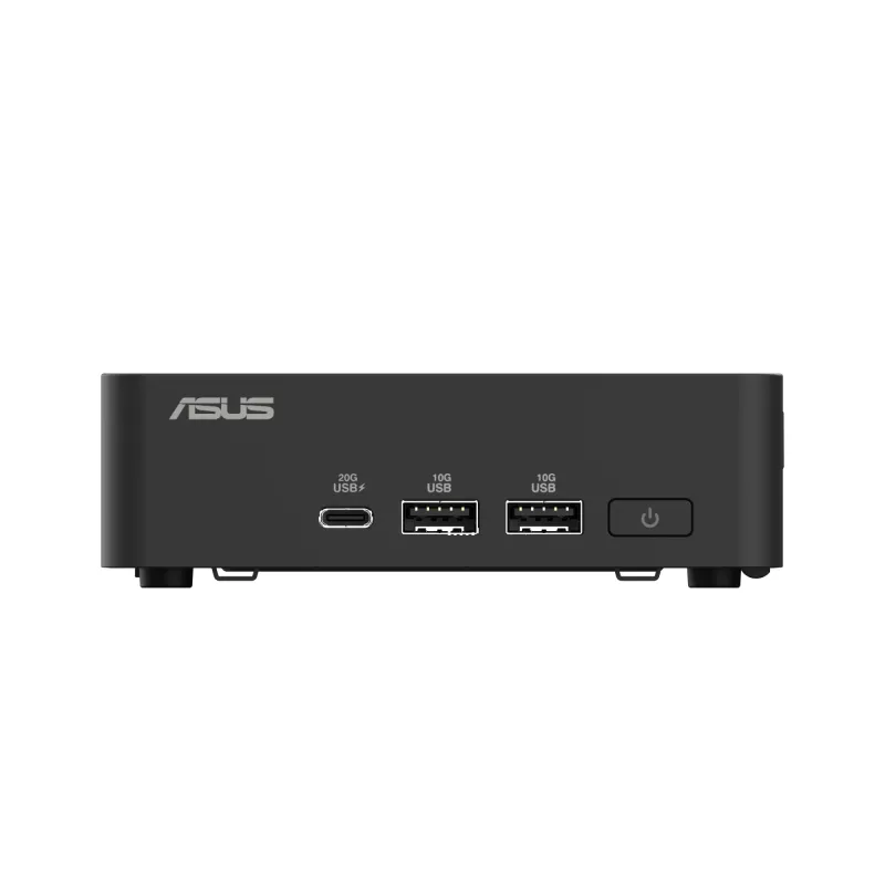 „Mini PC“ plika sistema ASUS NUC 15 Pro RNUC15CRKV700002 — „Intel Core Ultra 7 265H“, 16 branduolių (6P+8E), „Intel Arc 140T“, DDR5 SO-DIMM iki 96 GB, „Wi‑Fi 7“, 2×HDMI 2.1, „Thunderbolt 4“