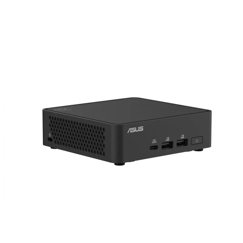 „Mini PC“ plika sistema ASUS NUC 15 Pro RNUC15CRKV700002 — „Intel Core Ultra 7 265H“, 16 branduolių (6P+8E), „Intel Arc 140T“, DDR5 SO-DIMM iki 96 GB, „Wi‑Fi 7“, 2×HDMI 2.1, „Thunderbolt 4“
