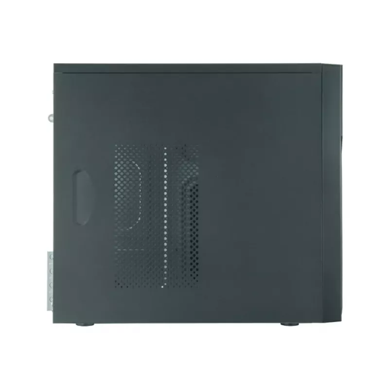 PC korpusas CHIEFTEC ATX Mini-Tower Alu Brossé SECC juodas — Micro ATX, 2×3,5 colio lizdai, 2×5,25 colio lizdai, USB2.0+2×USB3.2 Gen1