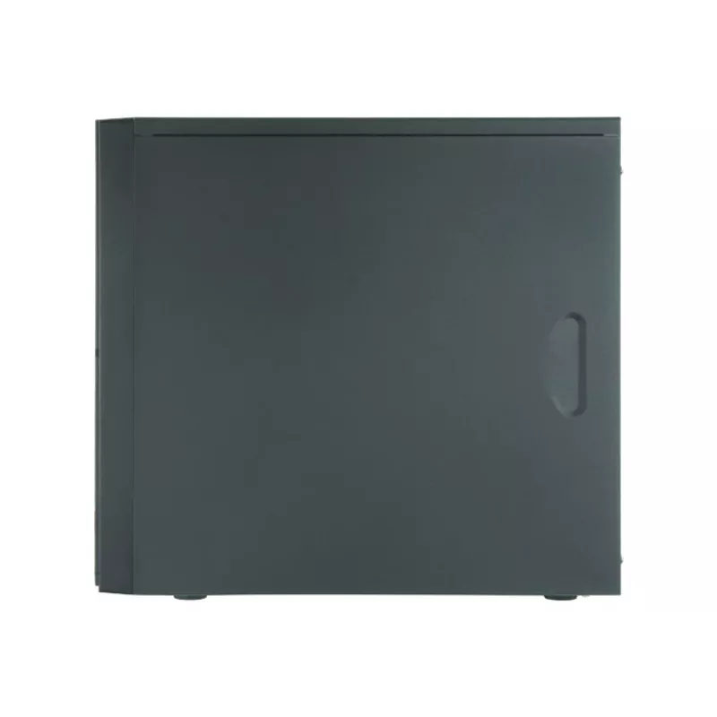 PC korpusas CHIEFTEC ATX Mini-Tower Alu Brossé SECC juodas — Micro ATX, 2×3,5 colio lizdai, 2×5,25 colio lizdai, USB2.0+2×USB3.2 Gen1