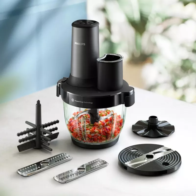 Philips 5000 serijos HR1507/00 elektrinis smulkintuvas 2 L 650 W juoda