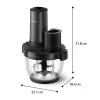 Philips 5000 serijos HR1507/00 elektrinis smulkintuvas 2 L 650 W juoda