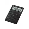 Stalinis skaičiuotuvas CASIO MS-200DQ — Pagrindinis, 12 skaitmenų, baterija/saulės energija, mokesčių ir pelno funkcijos, juodas