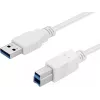 Sandberg USB 3.0 A-B laidas 1,8 m, 1,8 m, USB A, USB B, USB 3.2 Gen 1 (3.1 Gen 1), 5 Gbit/s, Balta