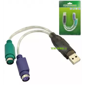 Microconnect USBA2PS2 PS/2 laidas 0,3 m 2x 6 kontaktų Mini-DIN USB A Pilka