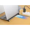 Manhattan USB-C dokas / stotelė su kortelių skaitytuvu ir MST, prievadai (x7): Ethernet, HDMI (x2 4k@60Hz), USB-A (x3) ir USB-C, su energijos tiekimu (PD) 100W - reikalingas išorinis USB-C įkroviklis (nepridedamas). Maitinamas per USB (nereikalingas išorinis maitinimo šaltinis), kai PD nenaudojamas