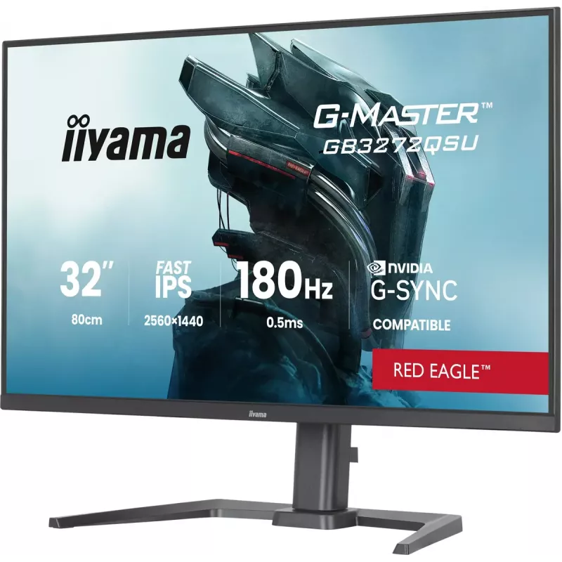 iiyama G-MASTER GB3272QSU-B1 kompiuterio monitorius 80 cm (31,5 colio) 2560 x 1440 pikselių Quad HD LED juodas