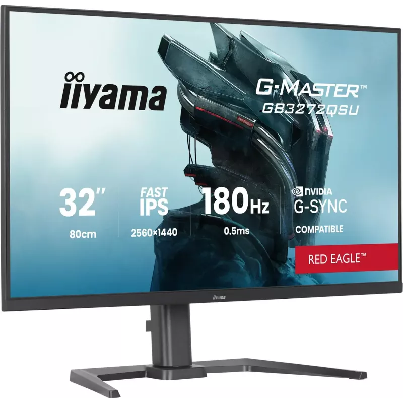 iiyama G-MASTER GB3272QSU-B1 kompiuterio monitorius 80 cm (31,5 colio) 2560 x 1440 pikselių Quad HD LED juodas