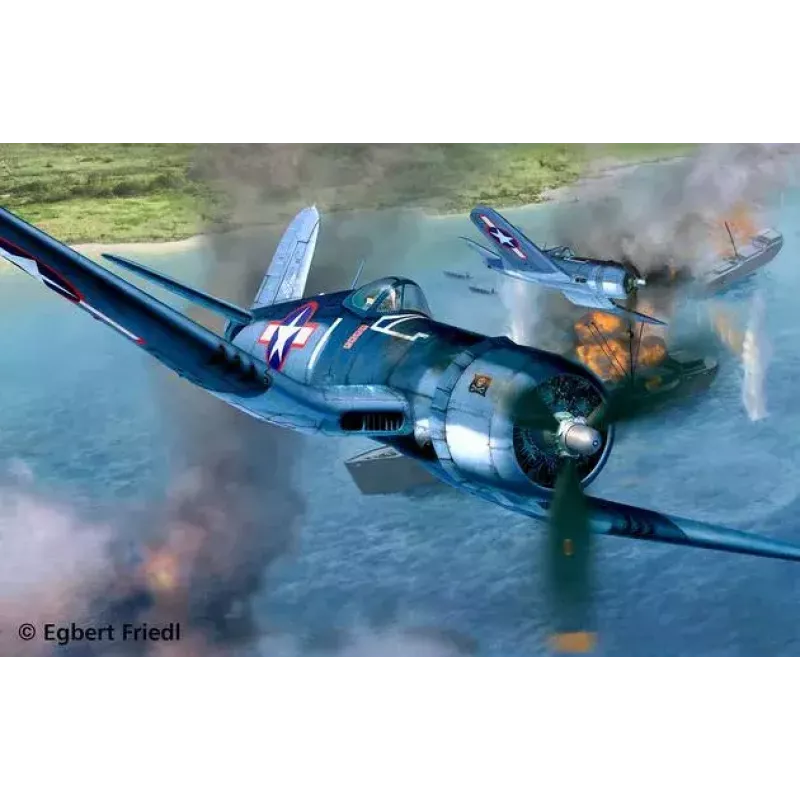 Fiksuoto sparno lėktuvo modelis Revell Vought F4U-1A CORSAIR
