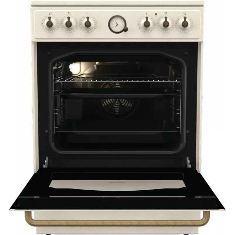 Gorenje GECS6B70CLI Laisvai pastatoma viryklė Keraminė kaitlentė Smėlio spalva